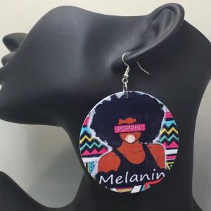 Melanin Wooden Earrings